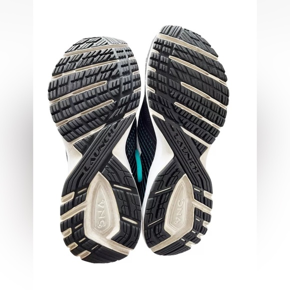 Brooks Launch 5 Black Teal Running Athletic Training Shoes Sneakers Womens 10 - Picture 8 of 8